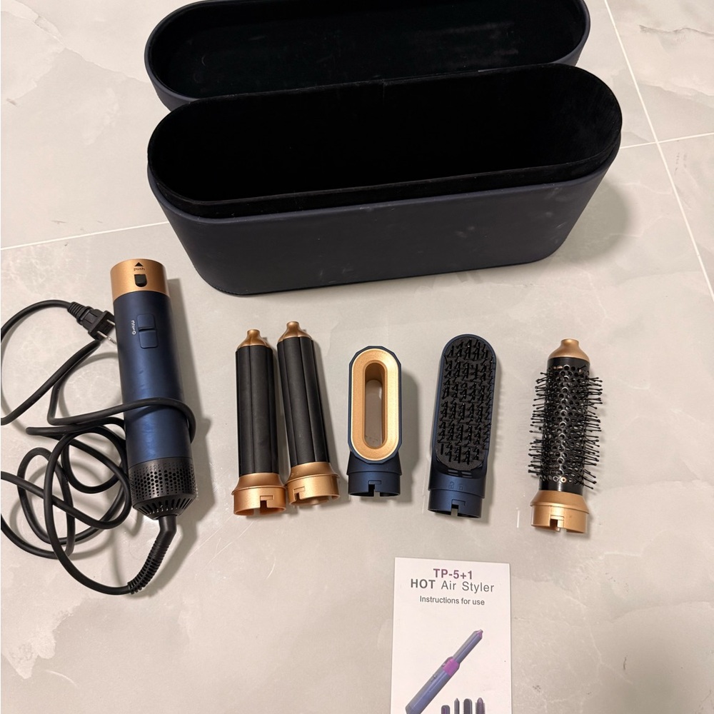 Blue and Gold Hot Air Styler Set